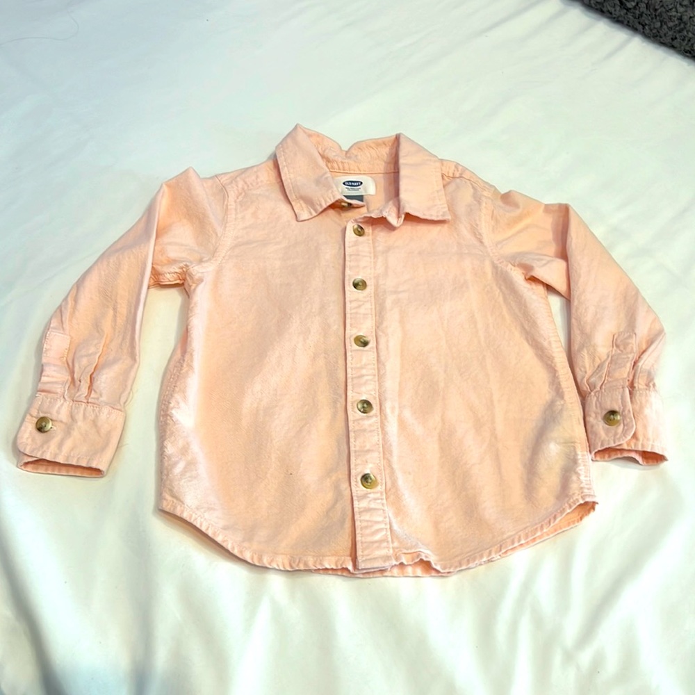 Salmon Long Sleeve Button Down